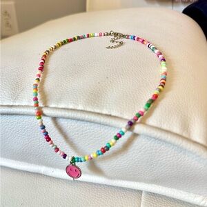 Beaded Smiley Face Necklace